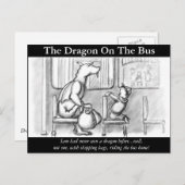 Der Drache im Bus. Postkarte (Vorne/Hinten)