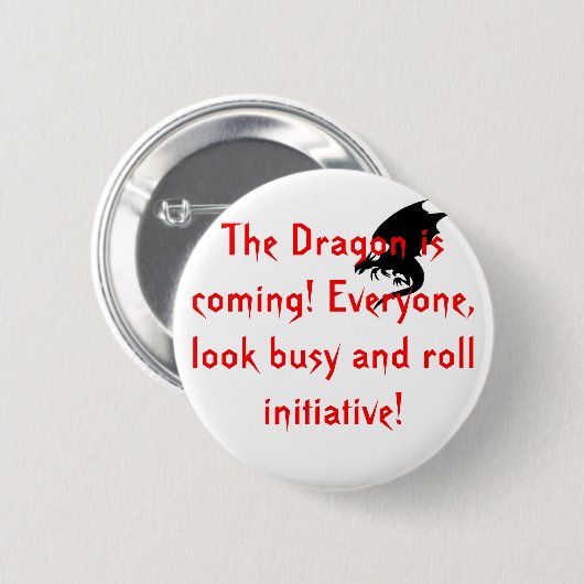 Der Drache kommt! Button (Vorne & Hinten)