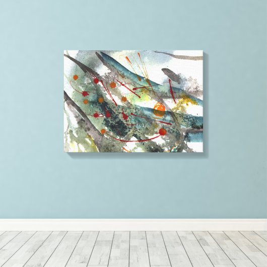 Der Drache Leinwanddruck (Insitu (Holzboden))