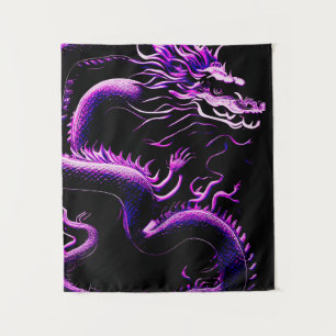 Der Drache Lila Wandteppich