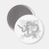 Der Drache Magnet (Vorderseite/Rückseite)
