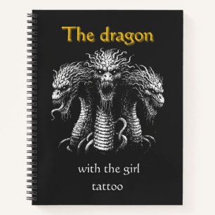 Der Drache mit der Girl Tattoo - Funny Dark Notizblock