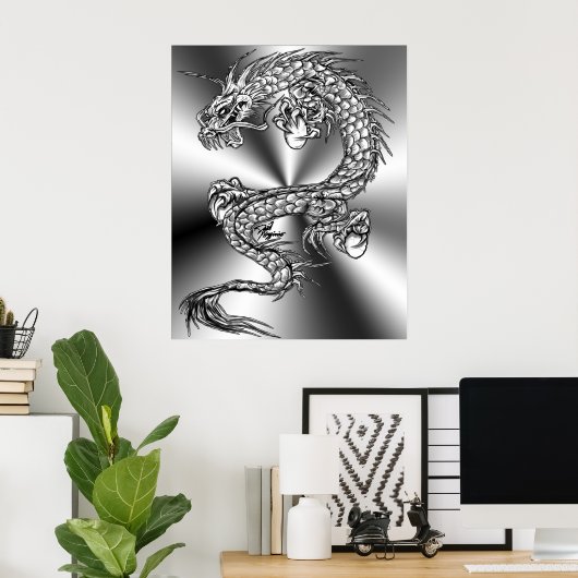 Der Drache Poster (Heimbüro)