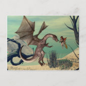 Der Drache Postkarte (Vorderseite)