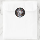 Der Drache Runder Aufkleber (Tasche)