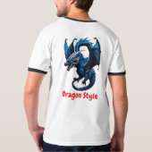 Der Drache: Skyborne Fury Ringer T - Shirt Design (Rückseite)
