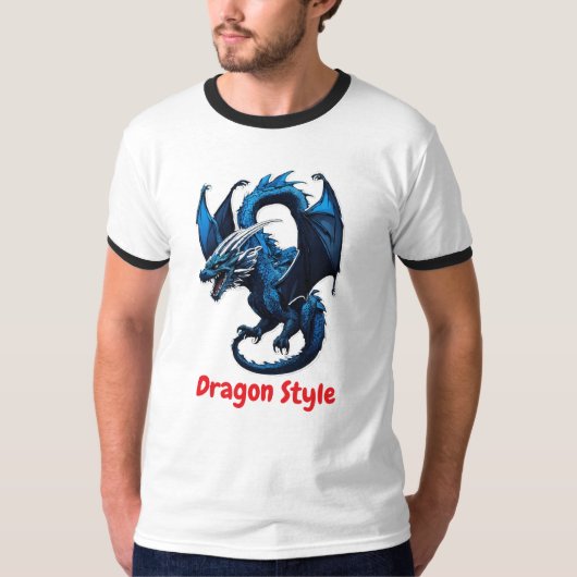 Der Drache: Skyborne Fury Ringer T - Shirt Design (Vorderseite)