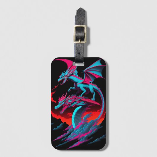 Der Drache Surf Rider Gepäckanhänger (Vorderseite Vertikal)