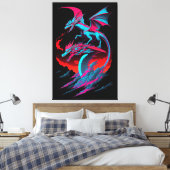 Der Drache Surf Rider Leinwanddruck (Insitu (Schlafzimmer))