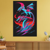 Der Drache Surf Rider Leinwanddruck (Insitu (Wohnzimmer))