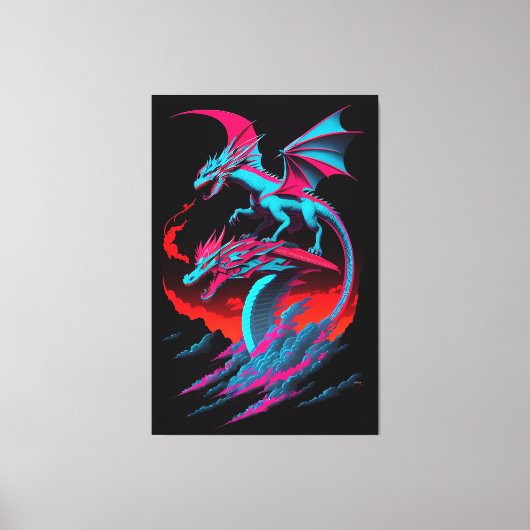 Der Drache Surf Rider Leinwanddruck (Vorderseite)
