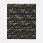 Der Drache und das Wolf Daenerys & Jon-Muster Fleecedecke (Vorderseite)