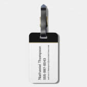 Der Drache und das Wolf Daenerys & Jon-Muster Gepäckanhänger (Rückseite vertikal)