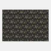 Der Drache und das Wolf Daenerys & Jon-Muster Geschenkpapier Set (Vorderseite 2)