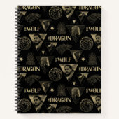 Der Drache und das Wolf Daenerys & Jon-Muster Notizblock (Vorderseite)