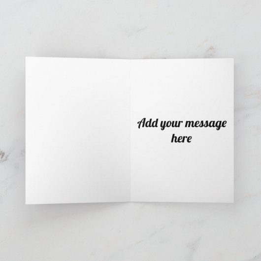 Der Drache und der Weihnachtsbaum Karte (Innenseite)