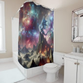 Der Drache und die Sterne Duschvorhang (Beispiel)