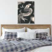 Der Drache von Katsushika Hokusai Leinwanddruck (Insitu (Schlafzimmer))