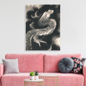 Der Drache von Katsushika Hokusai Leinwanddruck (Insitu (Wohnzimmer))