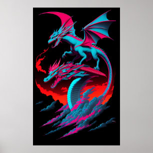 Der Drachen-Surf-Reiter Poster
