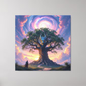 Der Drachenbaum von Eldoria Leinwanddruck (Vorderseite)