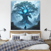 Der Drachenbaum von Eldoria   Leinwanddruck (Insitu (Schlafzimmer))