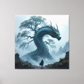 Der Drachenbaum von Eldoria Leinwanddruck (Vorderseite)