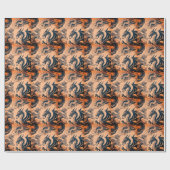 Der Drachenkrieg Orange Skies Geschenkpapier (Flach)