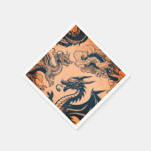 Der Drachenkrieg Orange Skies Serviette (Ecke)