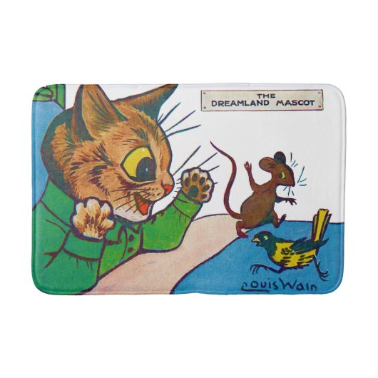 Der Dreamland-Maskottchen, Louis Wain Badematte (Vorderseite)