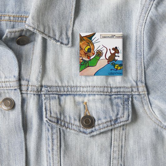 Der Dreamland-Maskottchen, Louis Wain Button (Beispiel)