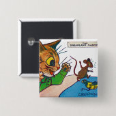 Der Dreamland-Maskottchen, Louis Wain Button (Vorne & Hinten)