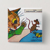 Der Dreamland-Maskottchen, Louis Wain Button (Vorderseite)