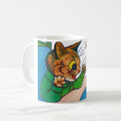 Der Dreamland-Maskottchen, Louis Wain Kaffeetasse (Vorderseite Links)