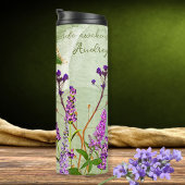Der Dreamy Lavender blüht auf weich grüner Inspira Thermosbecher