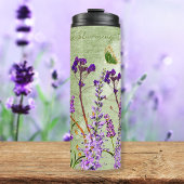 Der Dreamy Lavender blüht auf weich grüner Inspira Thermosbecher