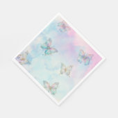 Der Dreamy verzaubert dich mit Schmetterling Serviette (Ecke)