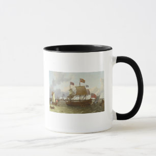 Der Drei-Meister "Britannia" in Rotterdam, 1698 Tasse