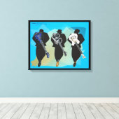 Der dreistöckige Canvas-Hintergrund in Print-Schwa Leinwanddruck (Insitu (Holzboden))