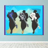 Der dreistöckige Lila Leinwand (Insitu (Holzboden))