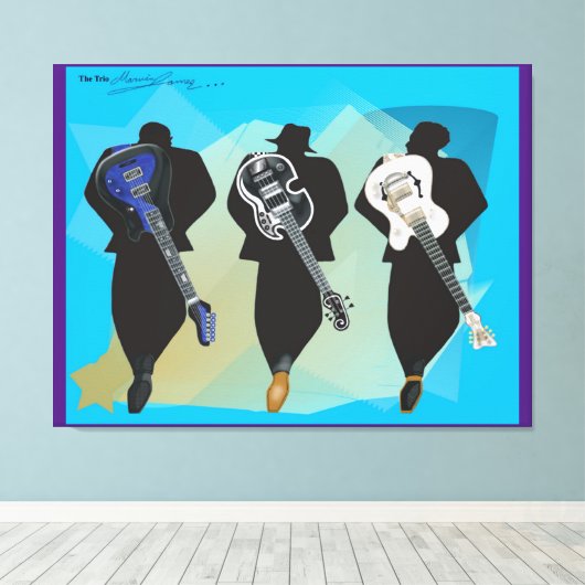 Der dreistöckige Lila Leinwand (Insitu (Holzboden))