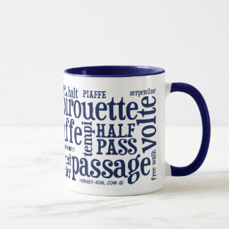 Der Dressage der Horsey-Mädchen bezeichnet als Tasse