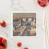 Der Dressing-Room von Jockeys in der Ascot-Rennbah Serviette (Beispiel)