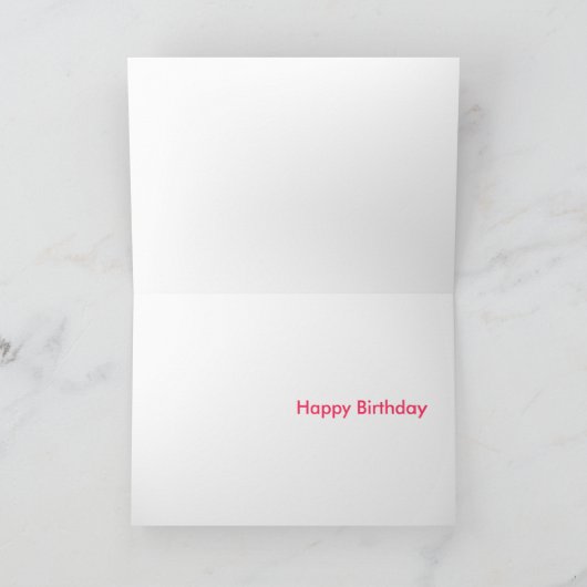 Der dritte Geburtstag Karte (Innenseite)