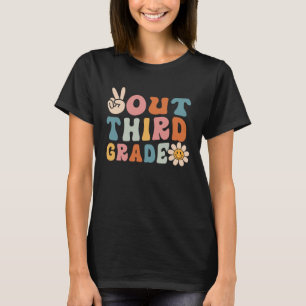 Der dritte Grade Peace Out Groovy Retro Happy letz T-Shirt