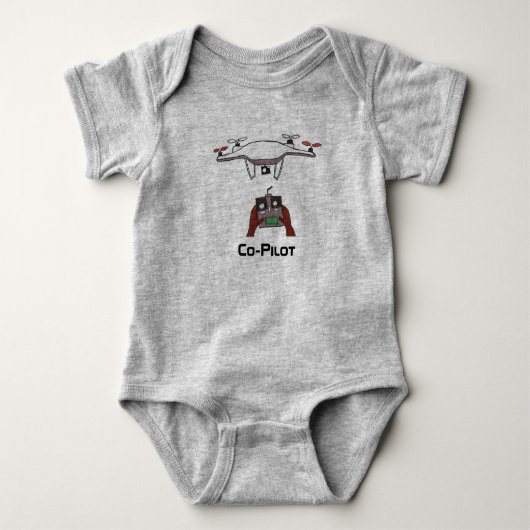 Der Drohnekopilotbaby onsie Overall Baby Strampler (Vorderseite)