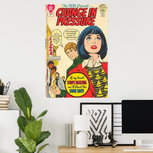 Der Druck von 1975 Poster (Heimbüro)