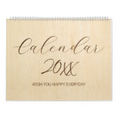 Der druckbare Kalender sollte am besten angepasst (Titelbild)