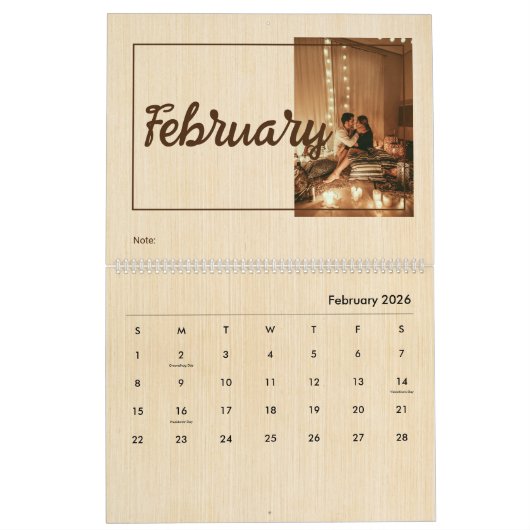 Der druckbare Kalender sollte am besten angepasst  (Feb 2026)