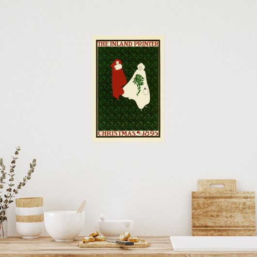 Der Drucker 1895 wird Bradley Art Poster (Küche)